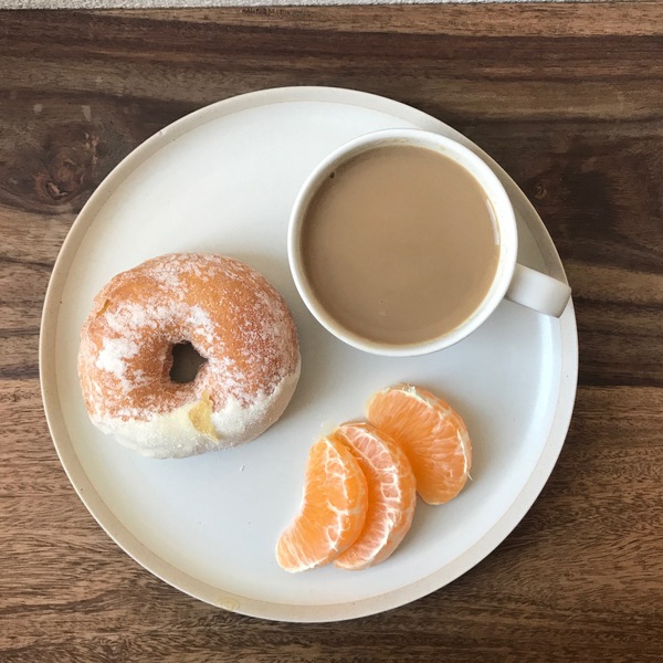 donuts morning plate